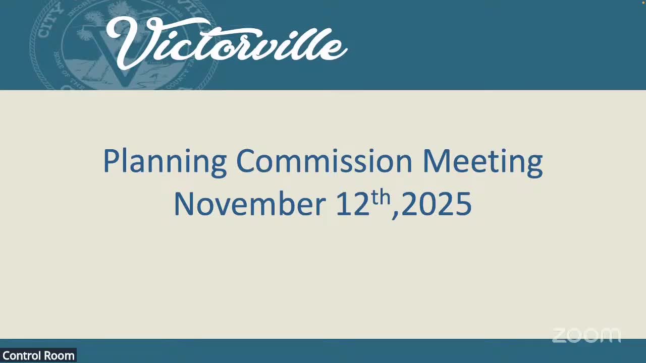 Votes at a glance: Victorville Planning Commission actions, Nov. 12, 2025