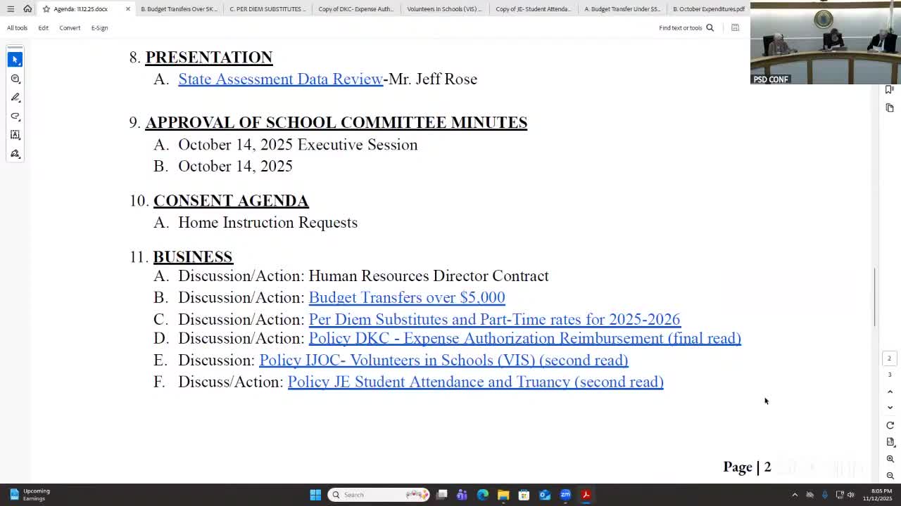 Portsmouth School Committee approves HR contract, budget transfers and updated pay rates