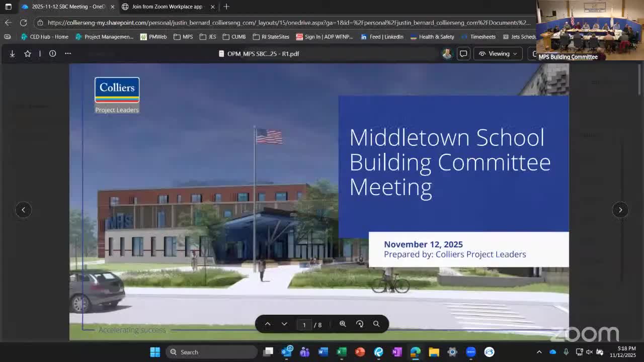 Middletown committees recommend $150.8 million in GMPs for new schools; alternates, tree work and budget surplus cleared
