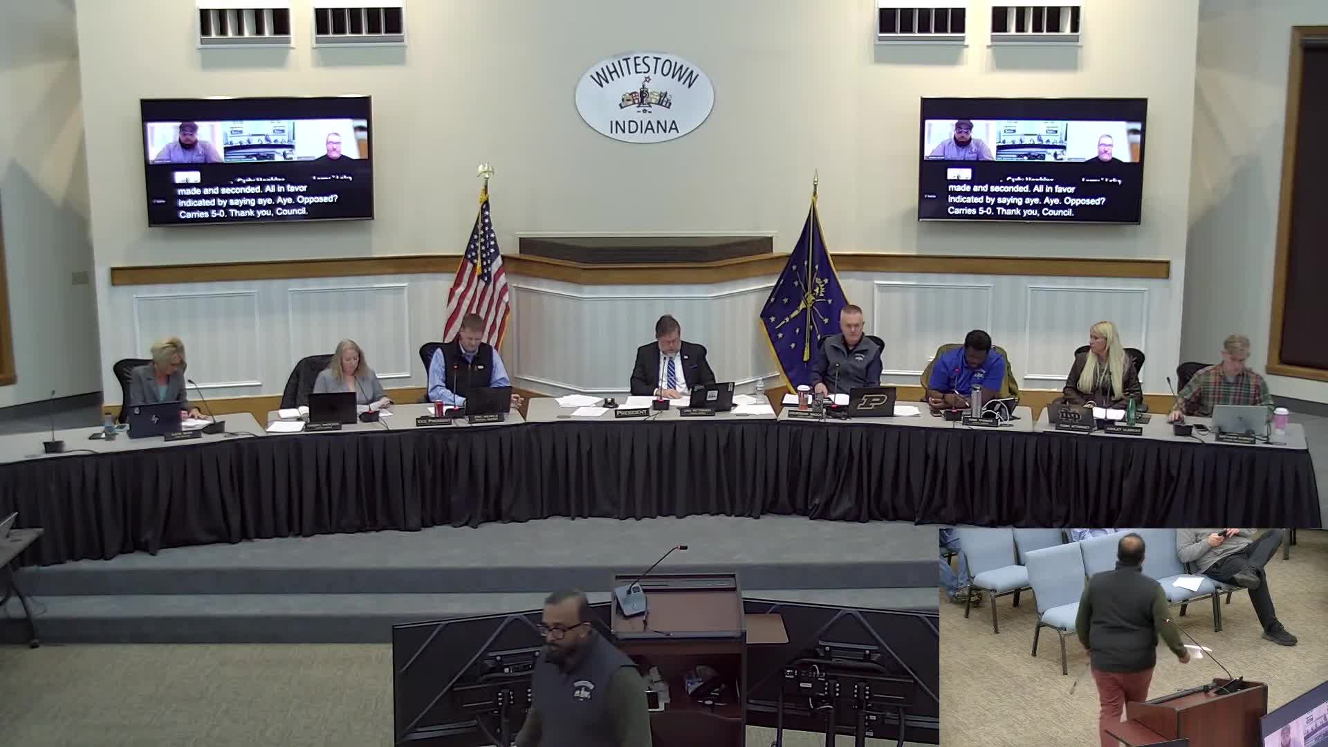 Whitestown council approves engineering studies, trail design, park shelter and budget transfers