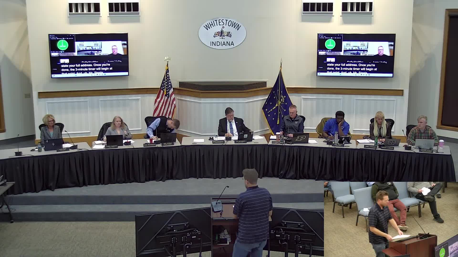 Whitestown Council adopts new institutional and parks zoning districts amid questions about public notice