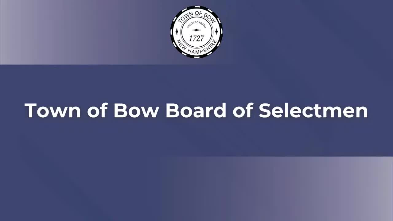 Select Board approves one-year town-trail access for Bow Pioneers, amended to July 30, 2026