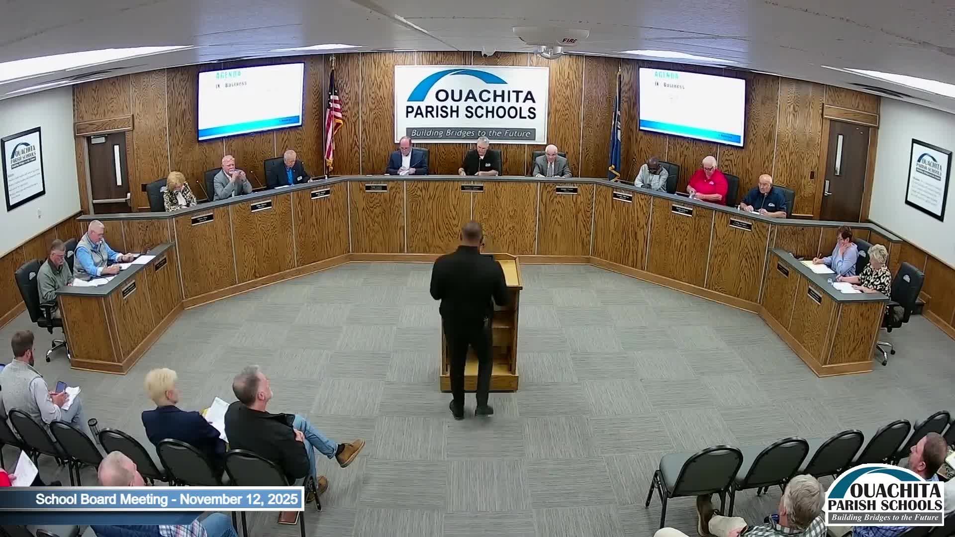 Board confirms all campuses met state crisis-management requirements, staff to forward documentation to LDOE