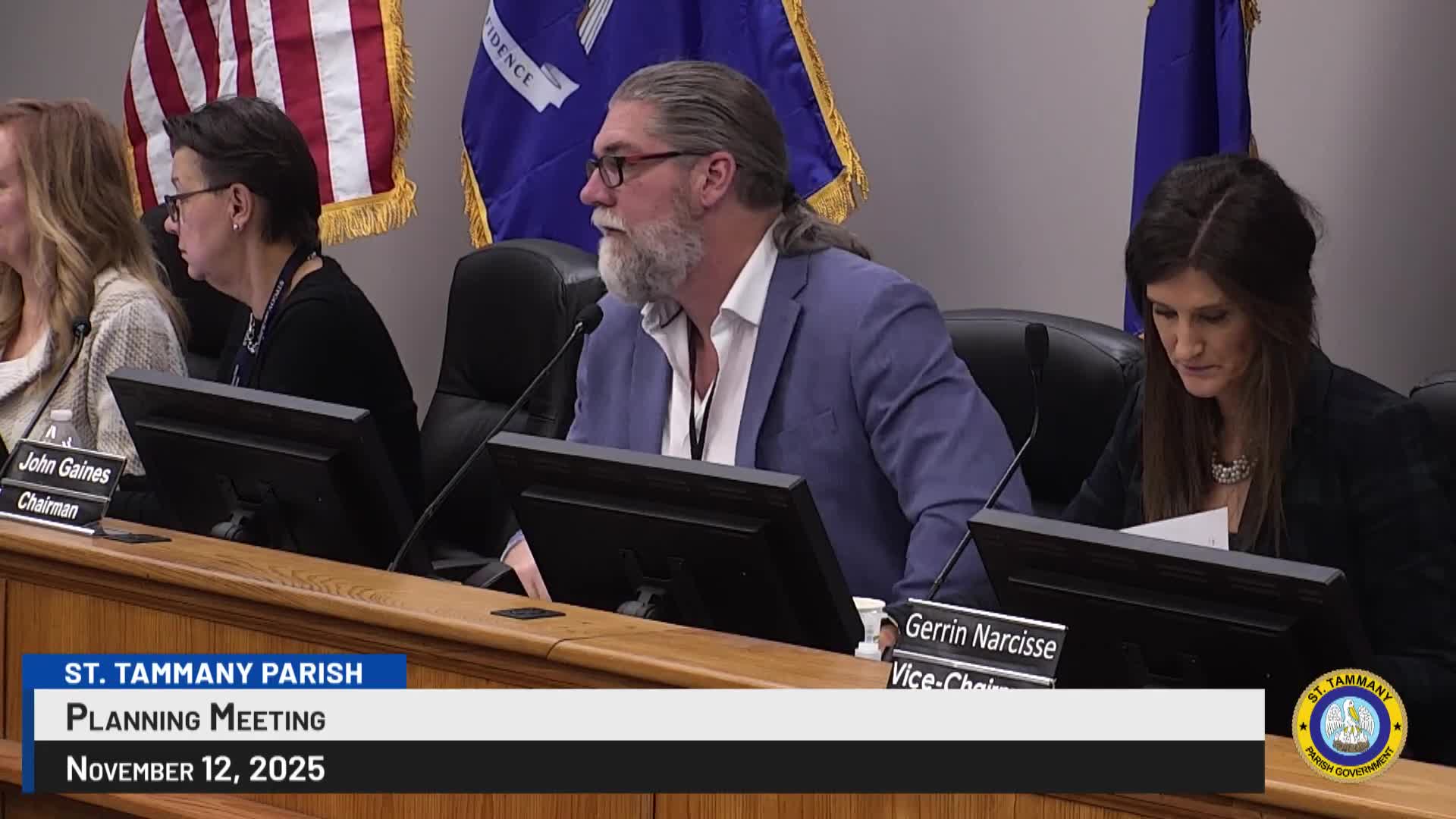 Planning commission forwards UDC amendments to parish council, clarifies 90‑day review and 200‑sq‑ft accessory-structure threshold