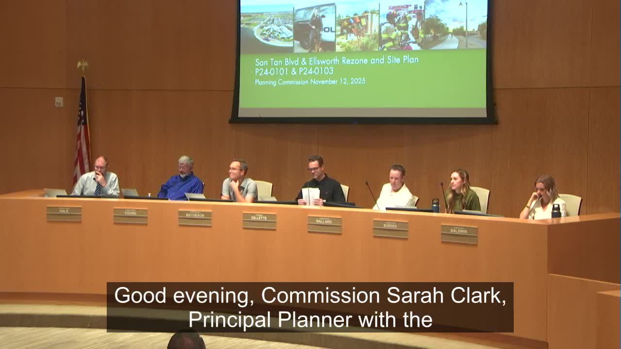 Planning commission recommends approval of San Tan Boulevard/Ellsworth rezoning and 30,644-sq-ft medical office site plan