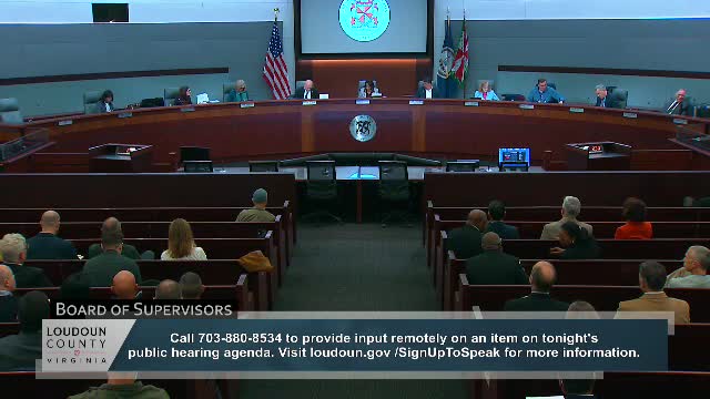 Loudoun supervisors approve consolidated consent agenda, pass multiple zoning and infrastructure items