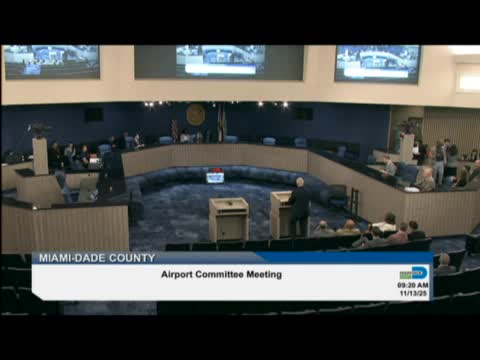 Miami-Dade Aviation Committee adds substitute for item 3A, hears Bristol hangar and procurement updates