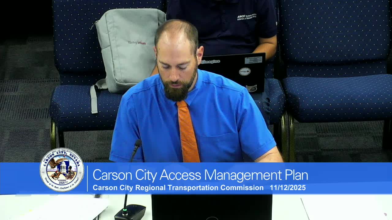RTC directs development of a Carson City Access Management Plan to improve safety and connectivity