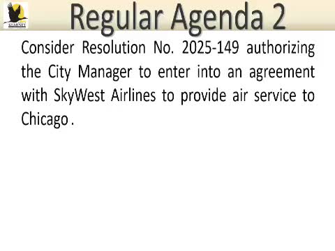 Kearney council authorizes SkyWest agreement to add daily Chicago flight beginning April 30, 2026