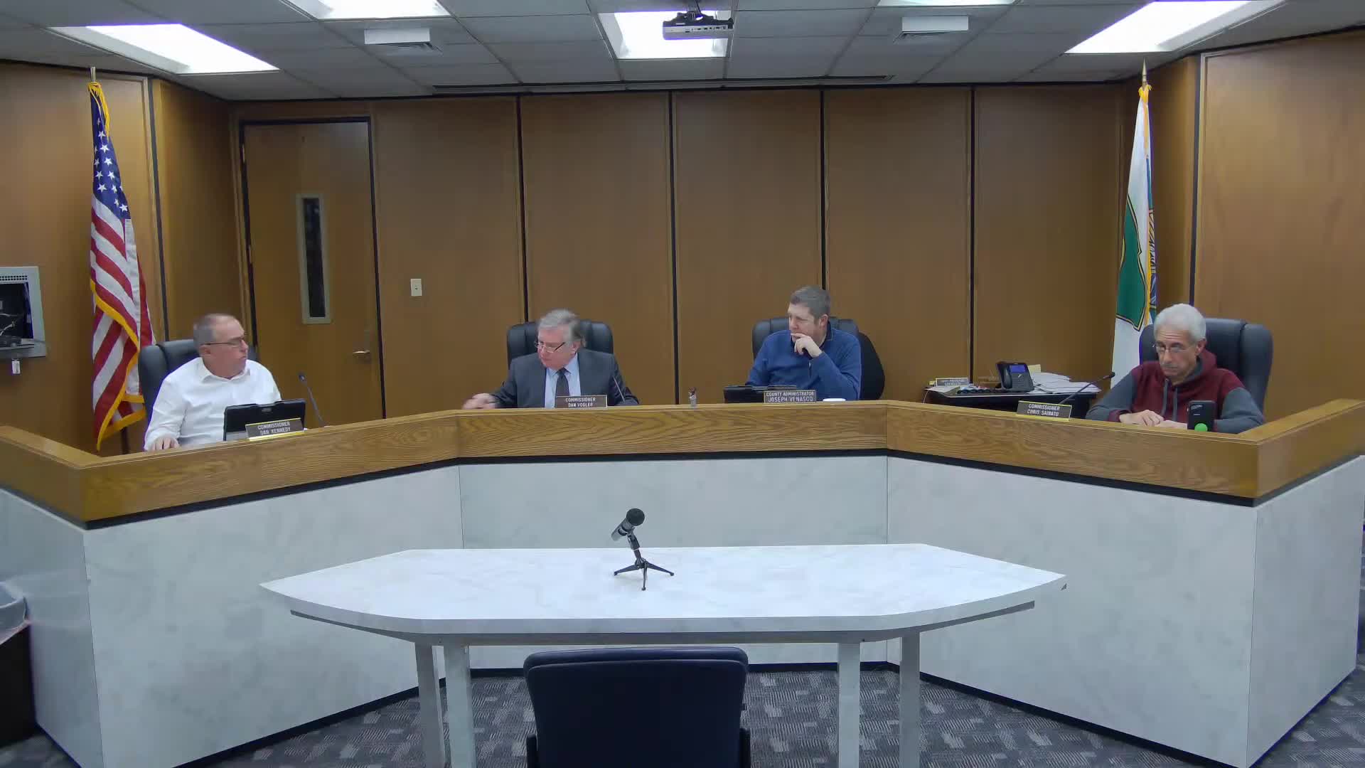 Commissioners authorize RFQ for St. Joseph property and approve year-end transfers, including $600,000 capital move