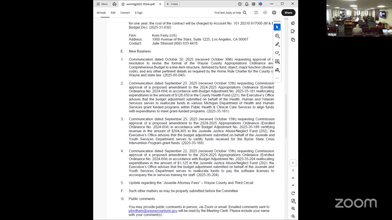Third Circuit, defense attorneys urge $3.3–$3.5M increase to retain juvenile counsel in Wayne County