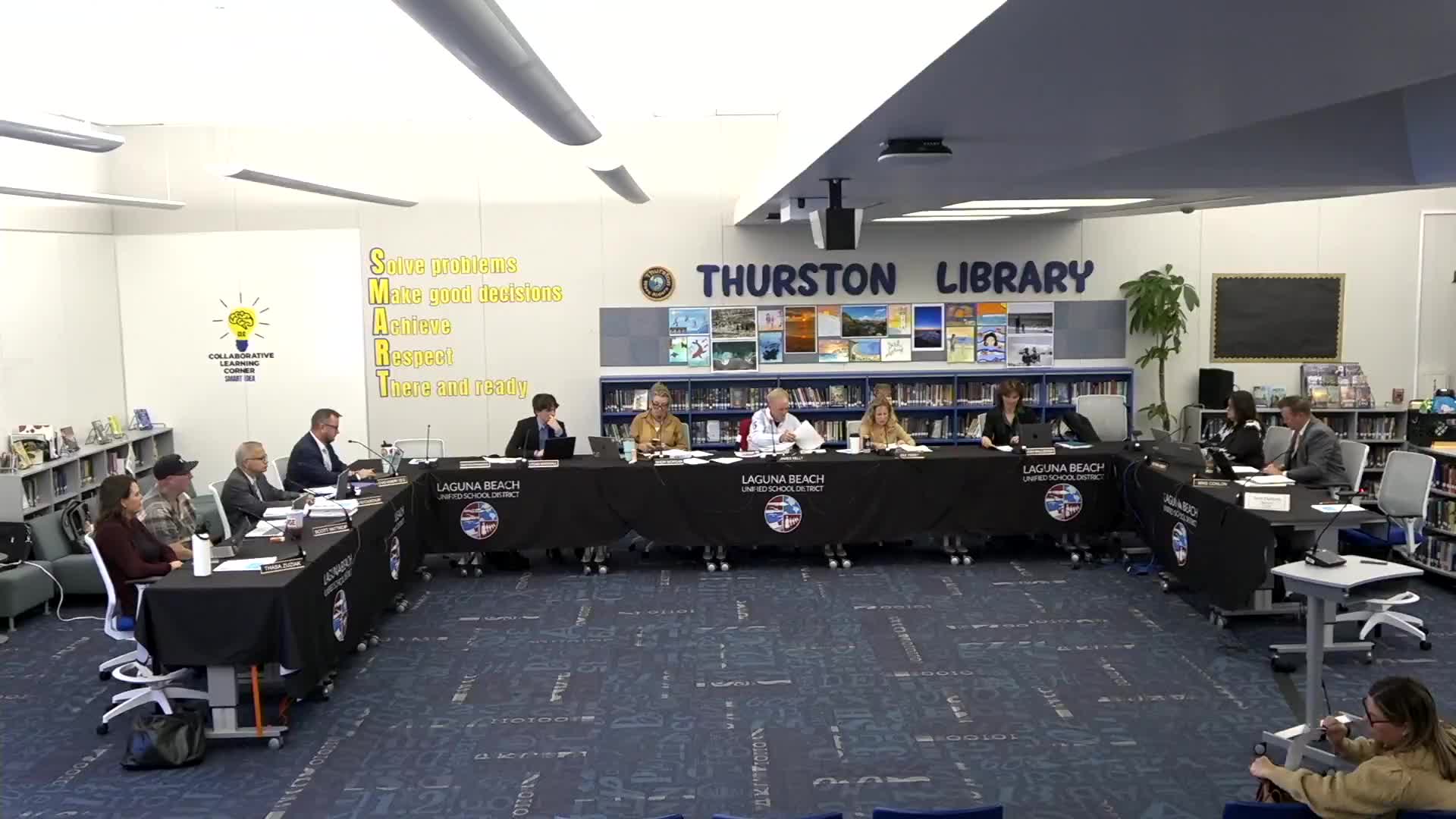 Laguna Beach Unified School District Board Adjourns to Closed Session to Discuss Student Discipline and Potential Litigation