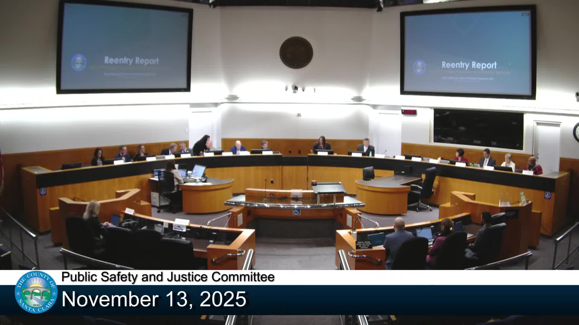 County outlines reentry services and AB109-funded programs; board asks for outcome metrics beyond recidivism