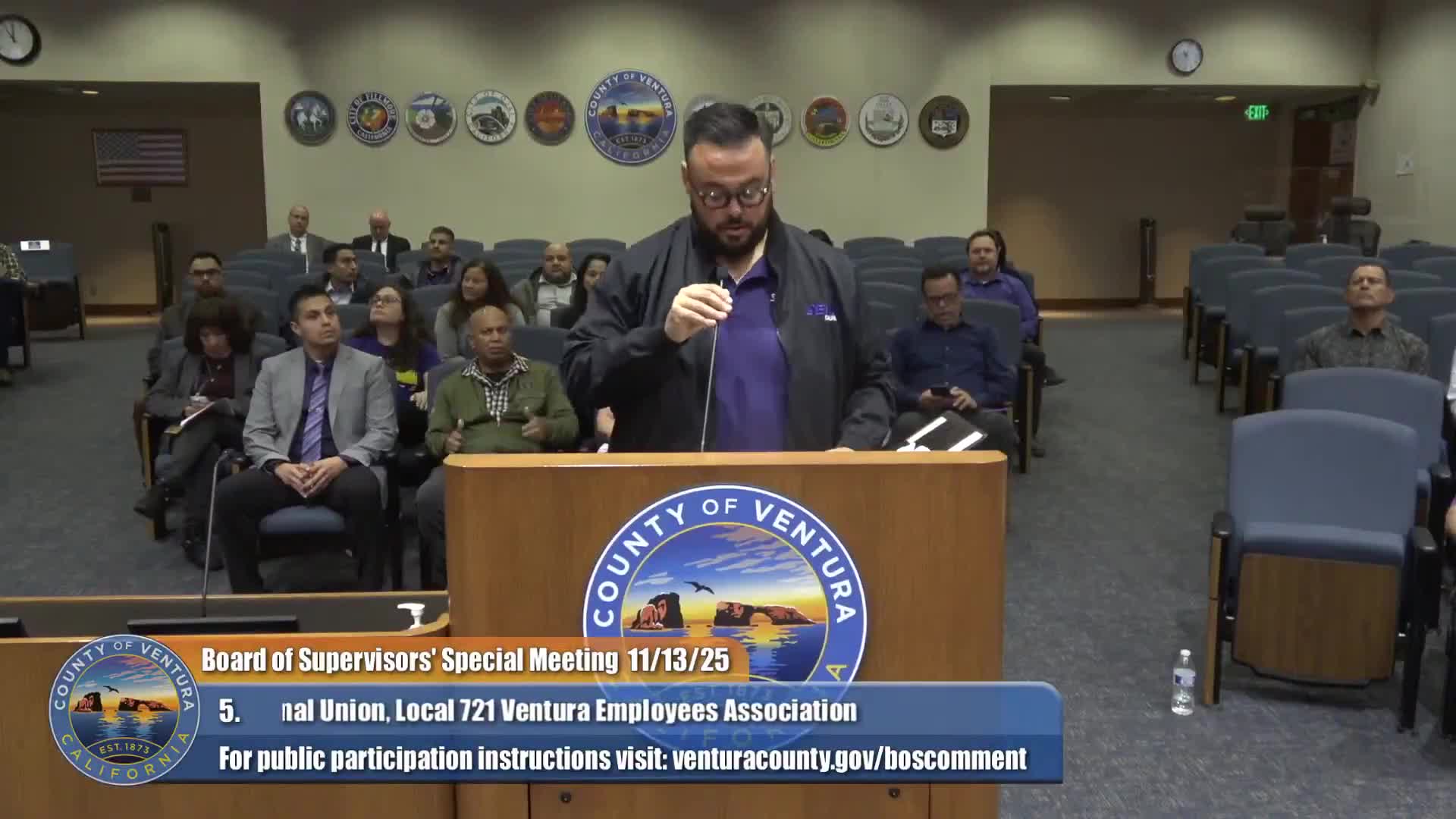 SEIU Local 721 tells Ventura County supervisors members authorized strike vote, urges bargaining authority