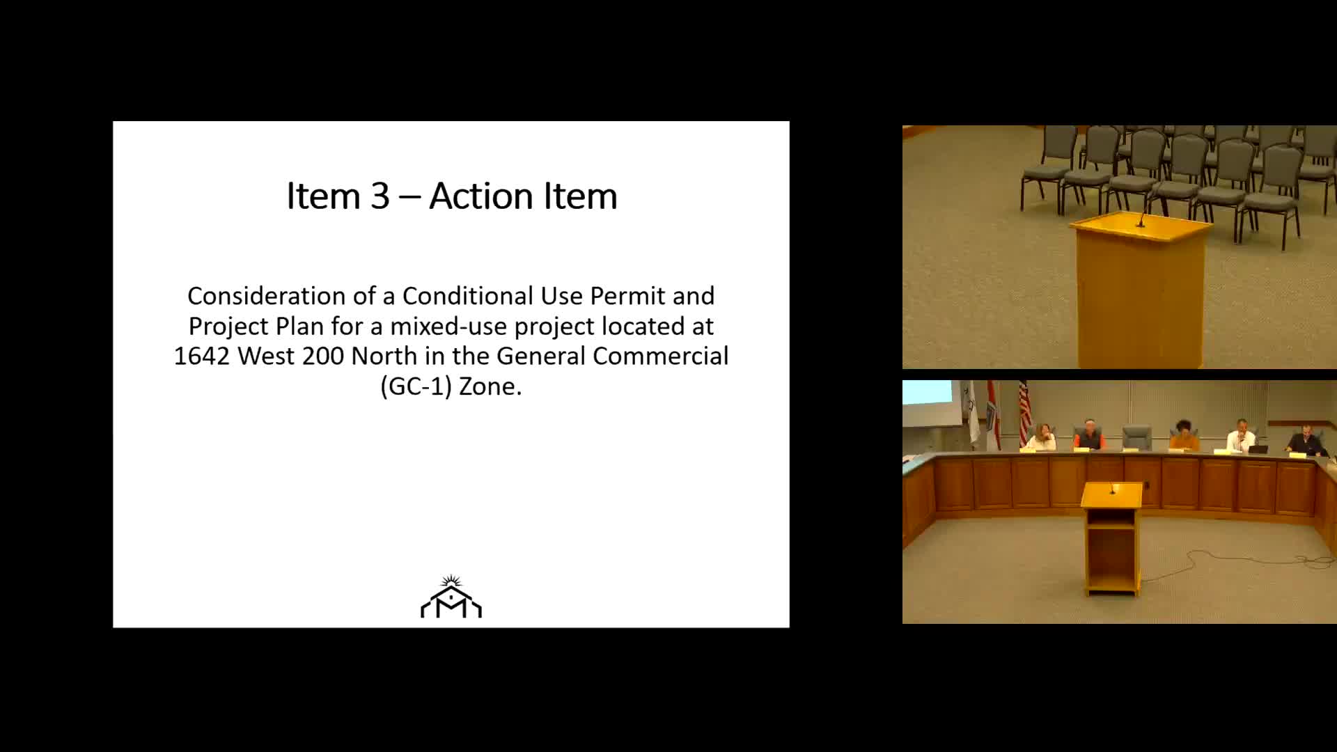 Planning commission recommends approval for three‑building mixed‑use project at 1642 West 200 North