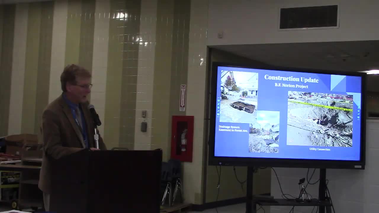 Transpar presents redistricting/transportation phase plan; B.F. Norton construction progressing with 500+ piers