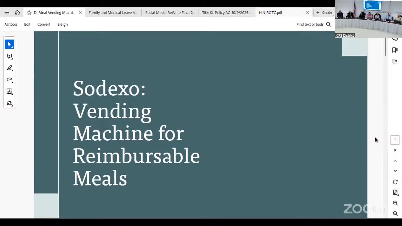Coventry schools consider full-meal vending machines to boost participation; staff to return with financing and survey results