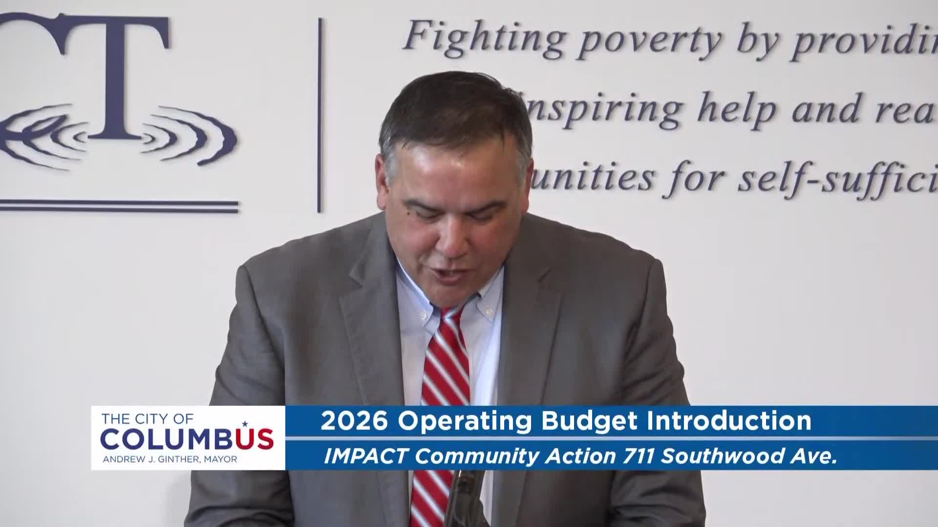 Mayor Ginther unveils $1.26 billion 2026 operating budget focused on housing, safety and crisis response