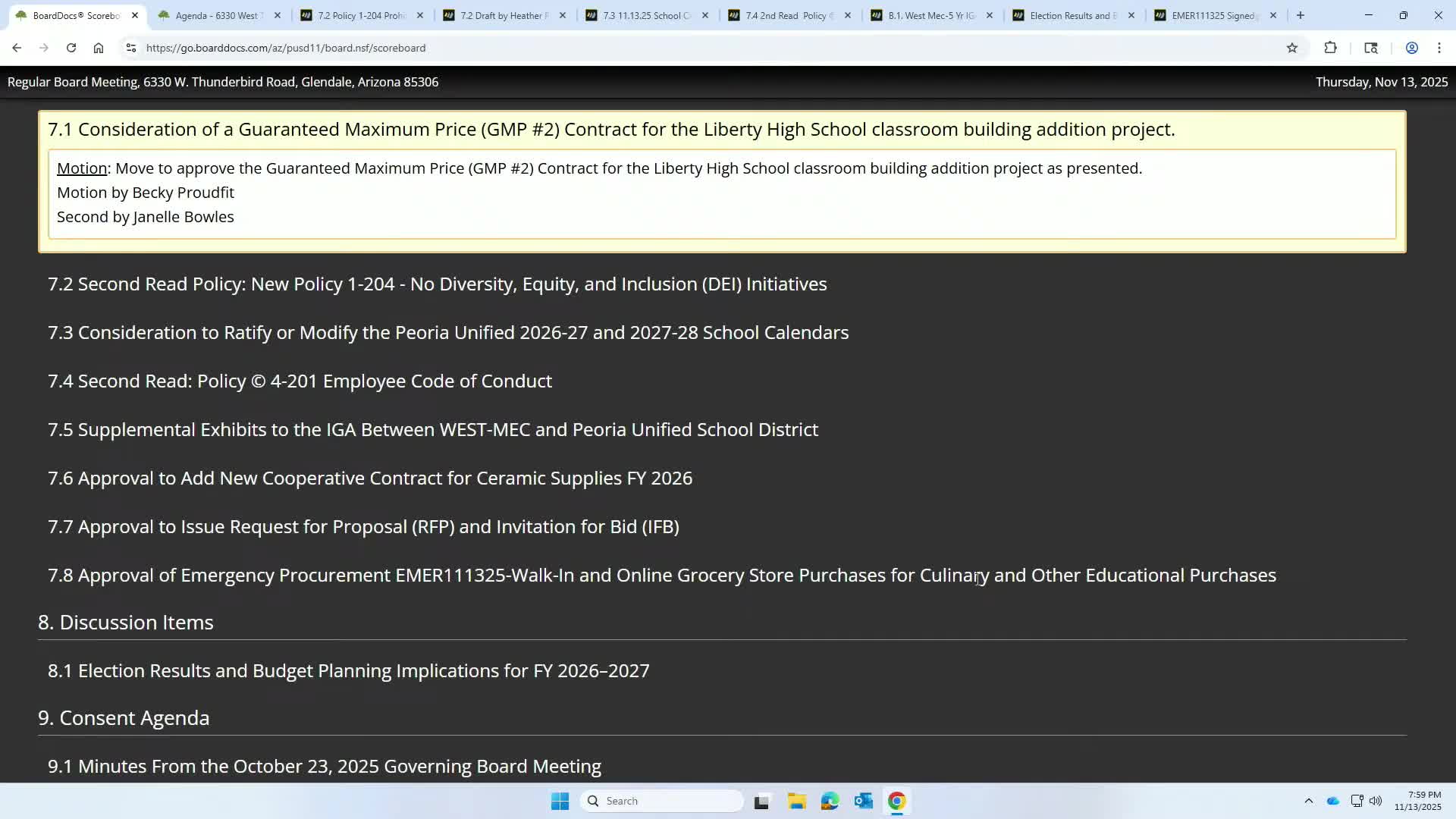 Peoria Unified board adopts policy banning DEI initiatives in schools, 4–1