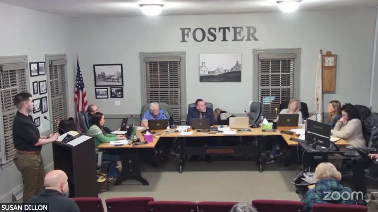 Foster council authorizes DEM grant application for ballfield lighting, agrees to 25% match if awarded