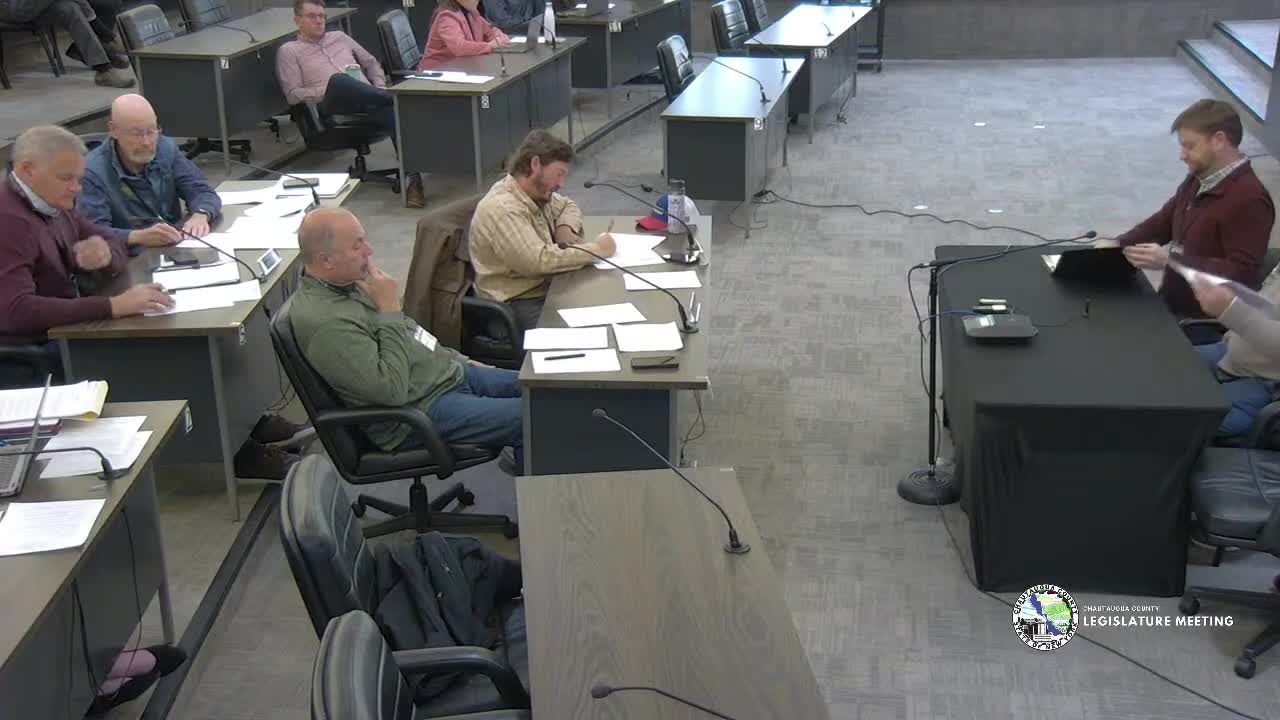 Chautauqua County Audit & Control Committee approves 18 resolutions including Bridge NY design, public‑health budget moves and JCC–YMCA design funding