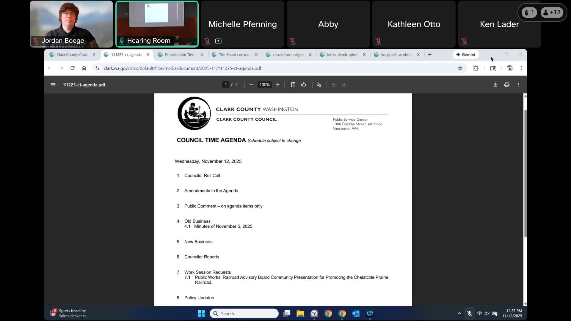 Clark County residents and stakeholders press council on timber letter, stream protections