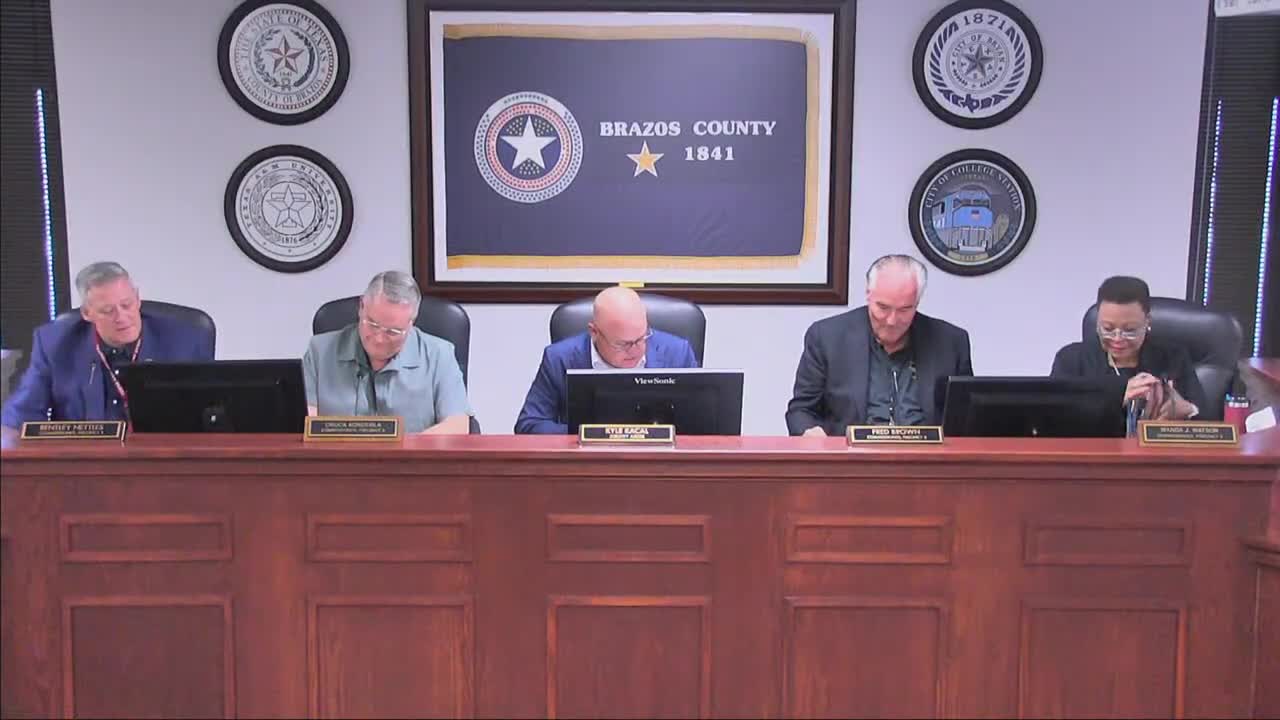 Brazos County reviews borrowing options, timelines and tax-rate impacts in debt workshop