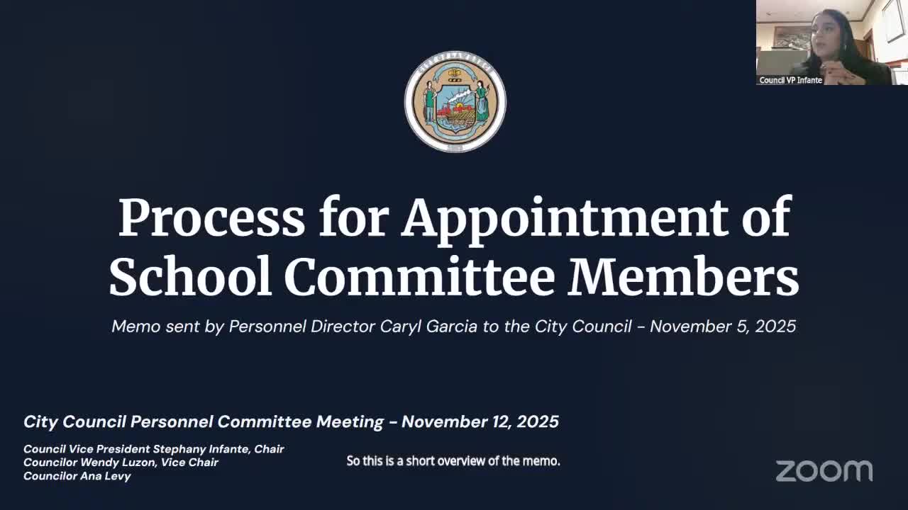 Lawrence City personnel committee moves school-committee interviews into executive session