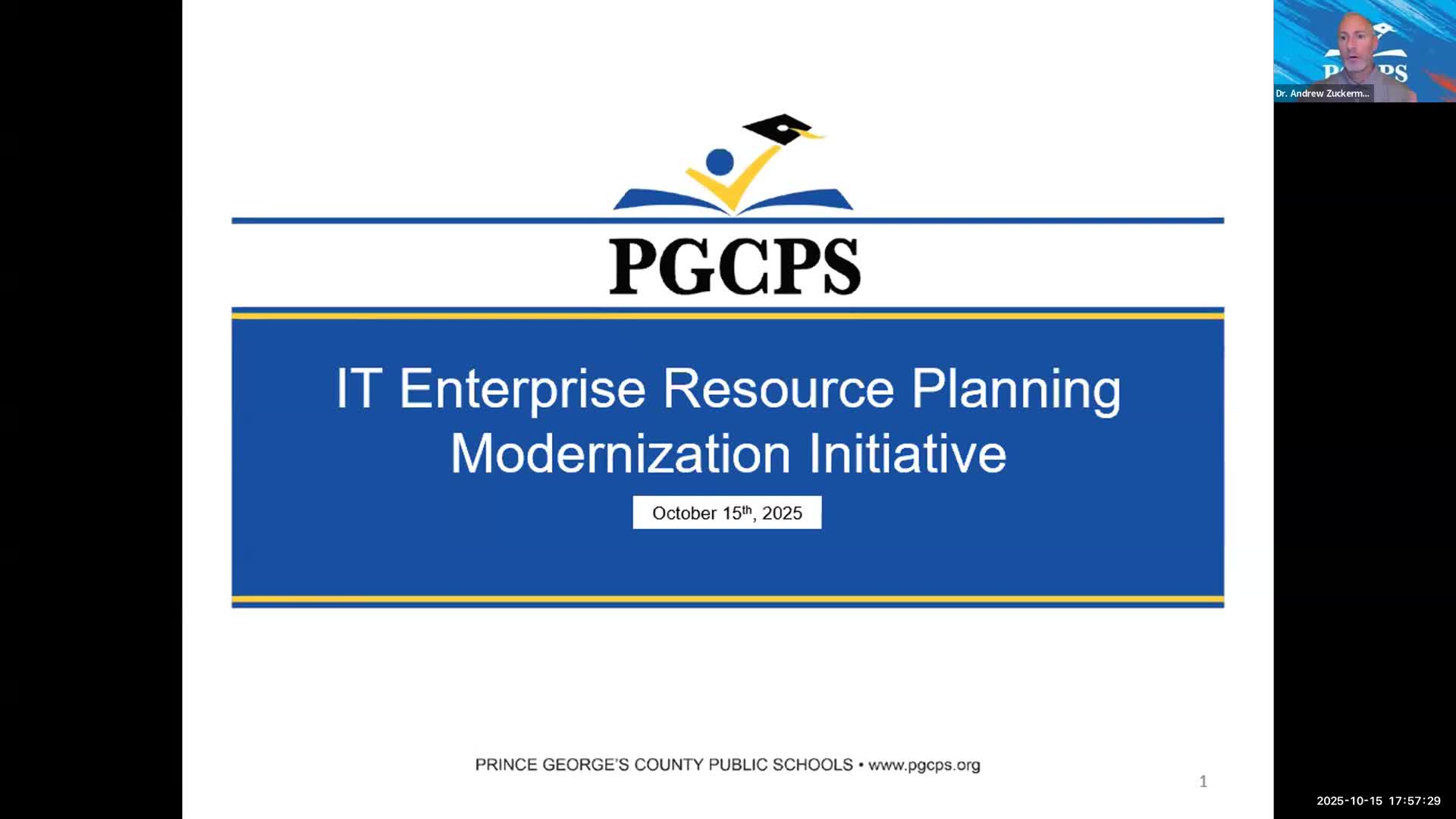 PGCPS posts narrowed ERP RFP and plans multiyear Oracle cloud modernization