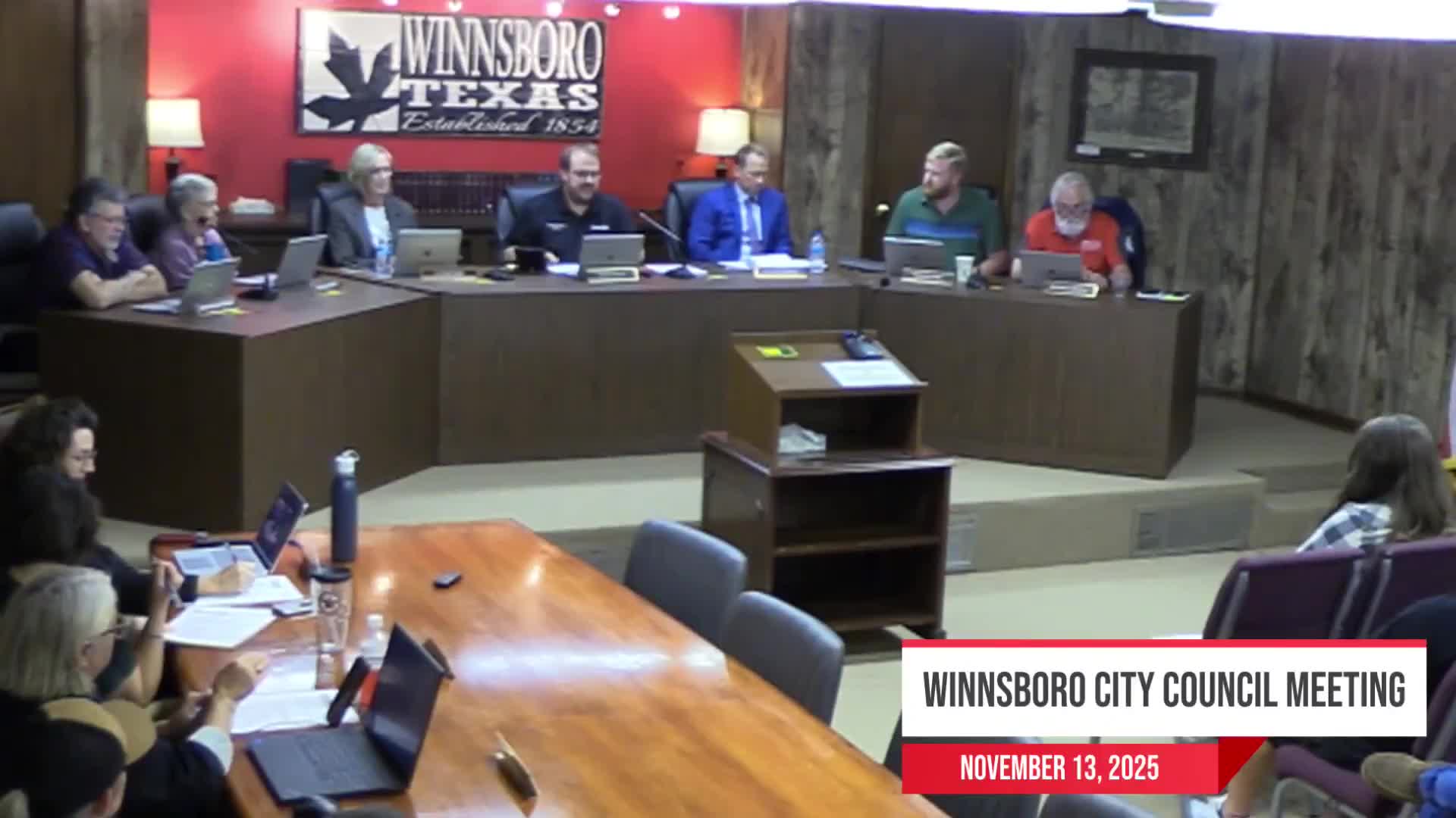 Winnsboro council approves budget amendment, board appointments and downtown contract; declines appraisal-district nominations