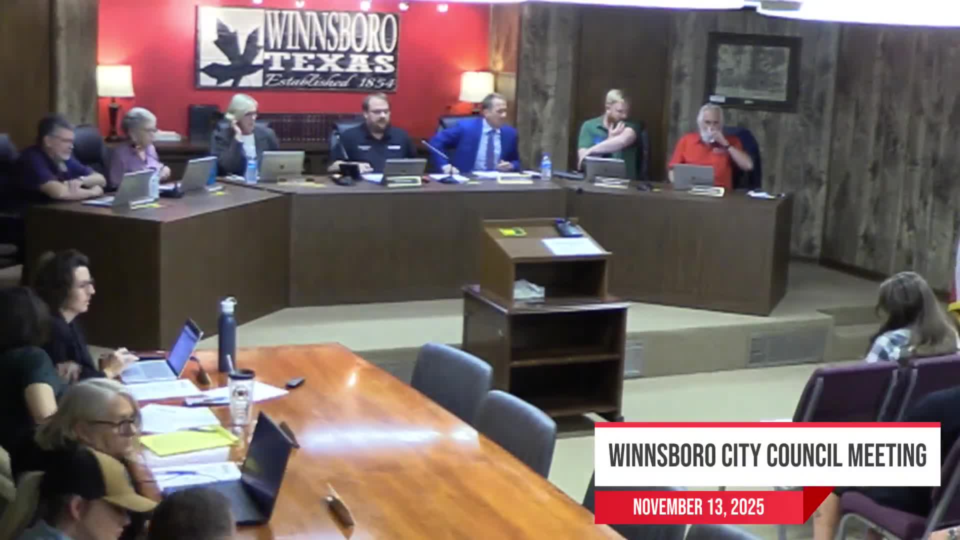 Harmony FFA students debate tariffs’ costs and benefits at Winnsboro City Council meeting