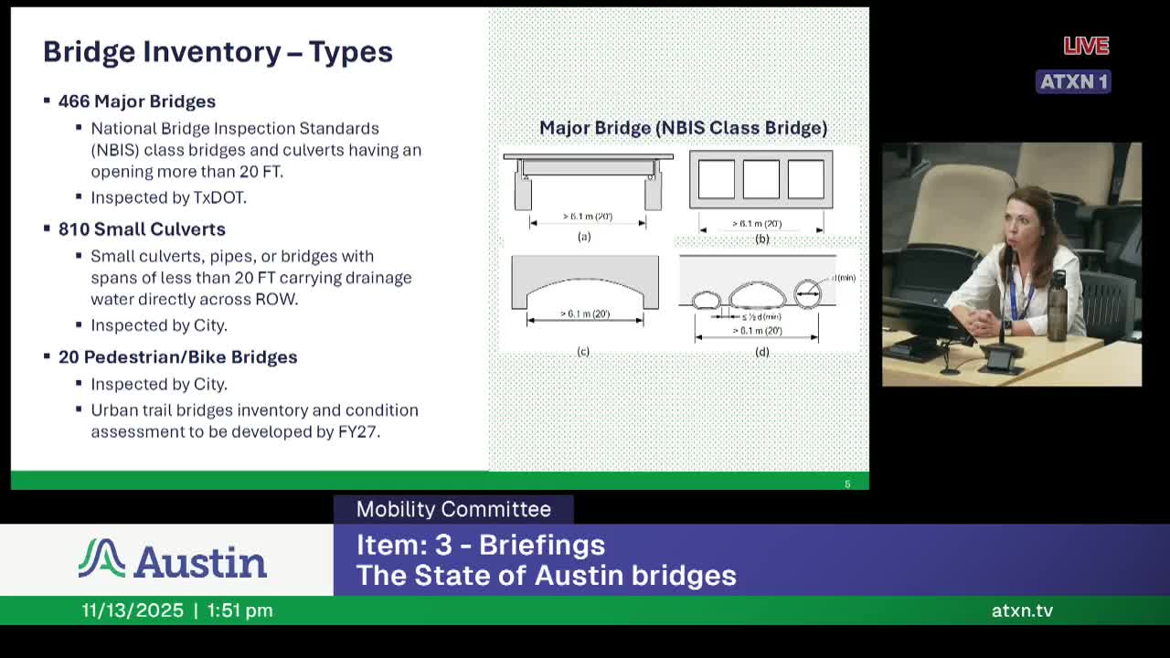 City staff warns of aging bridges, estimates $149 million near‑term need and $30 million annual maintenance shortfall