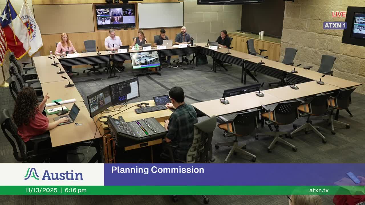 Austin planners review staff proposal to require bird‑friendly glazing and dark‑sky lighting for larger buildings