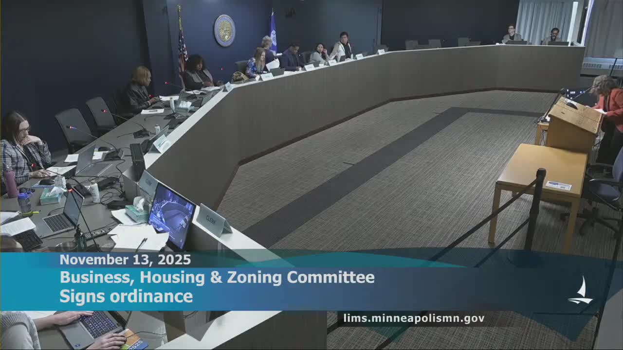 Council committee approves sign-code changes and a temporary pause on new billboards