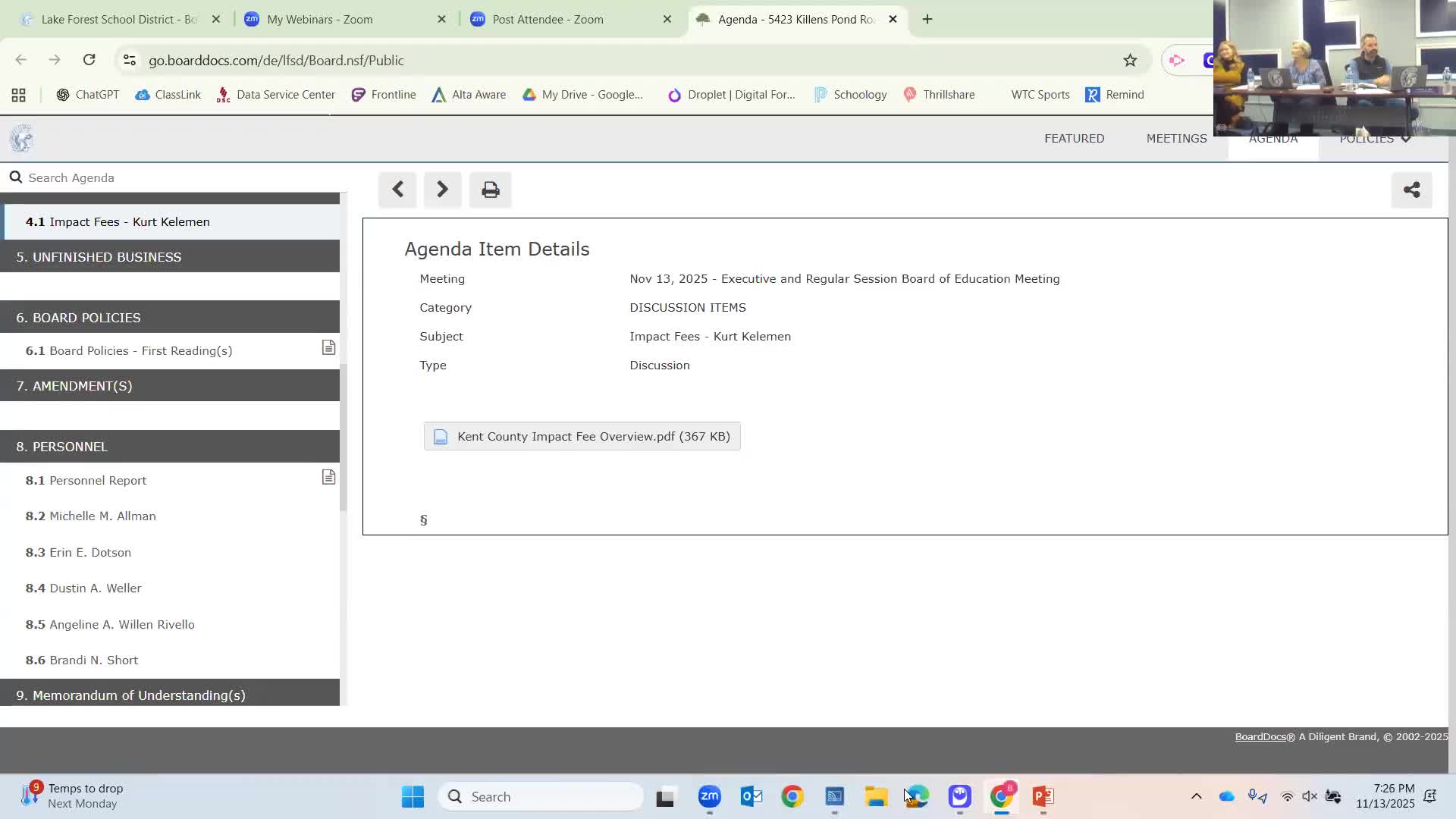 Lake Forest board to pursue county impact‑fee increase after finance briefing