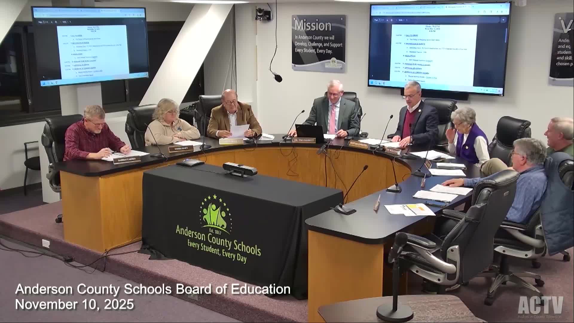 Anderson County Board approves sidewalk easement, appropriations and staff-bonus corrections