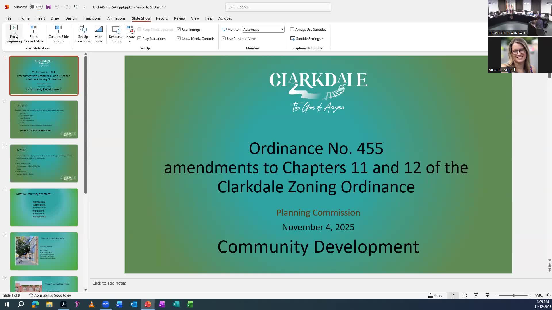 Clarkdale council adopts ordinance shifting many land‑division and site‑plan approvals to staff; vote 4–1
