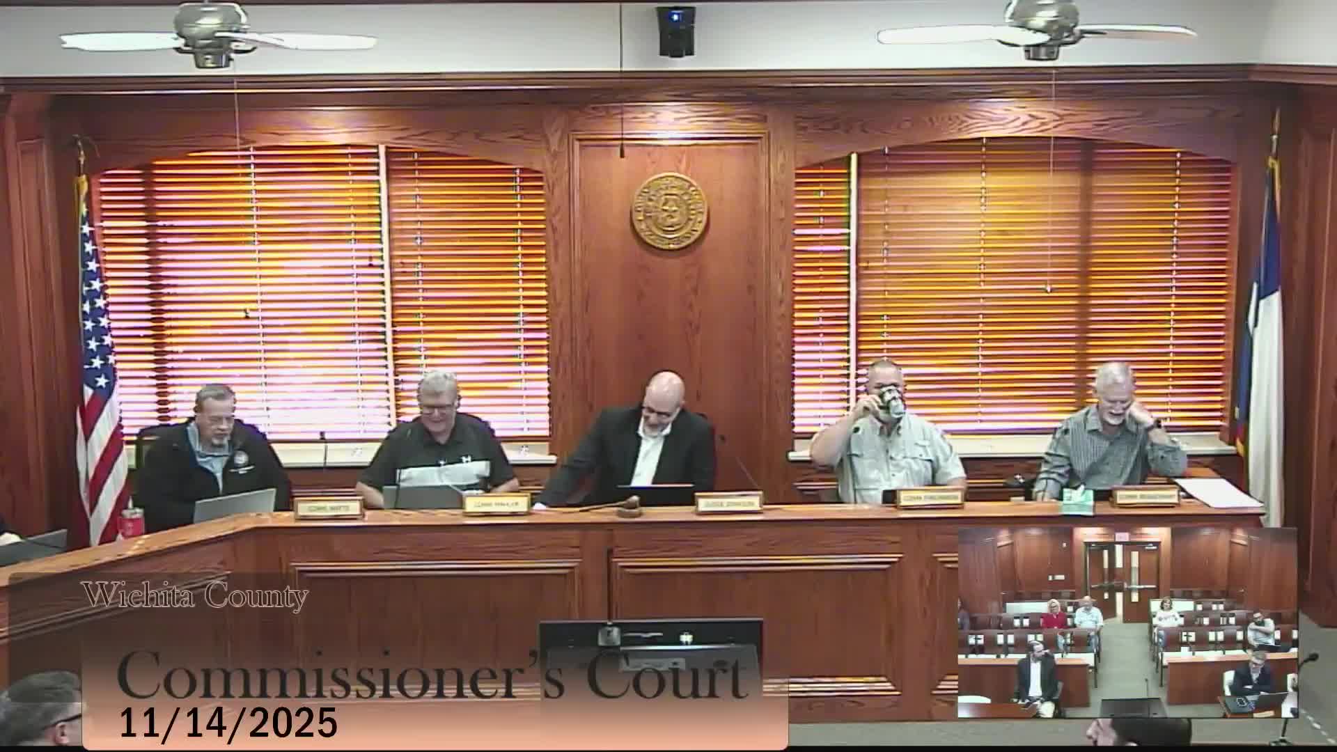 Vendor demonstrates e-procurement portal to Wichita County; pricing options presented for contract and bidding modules