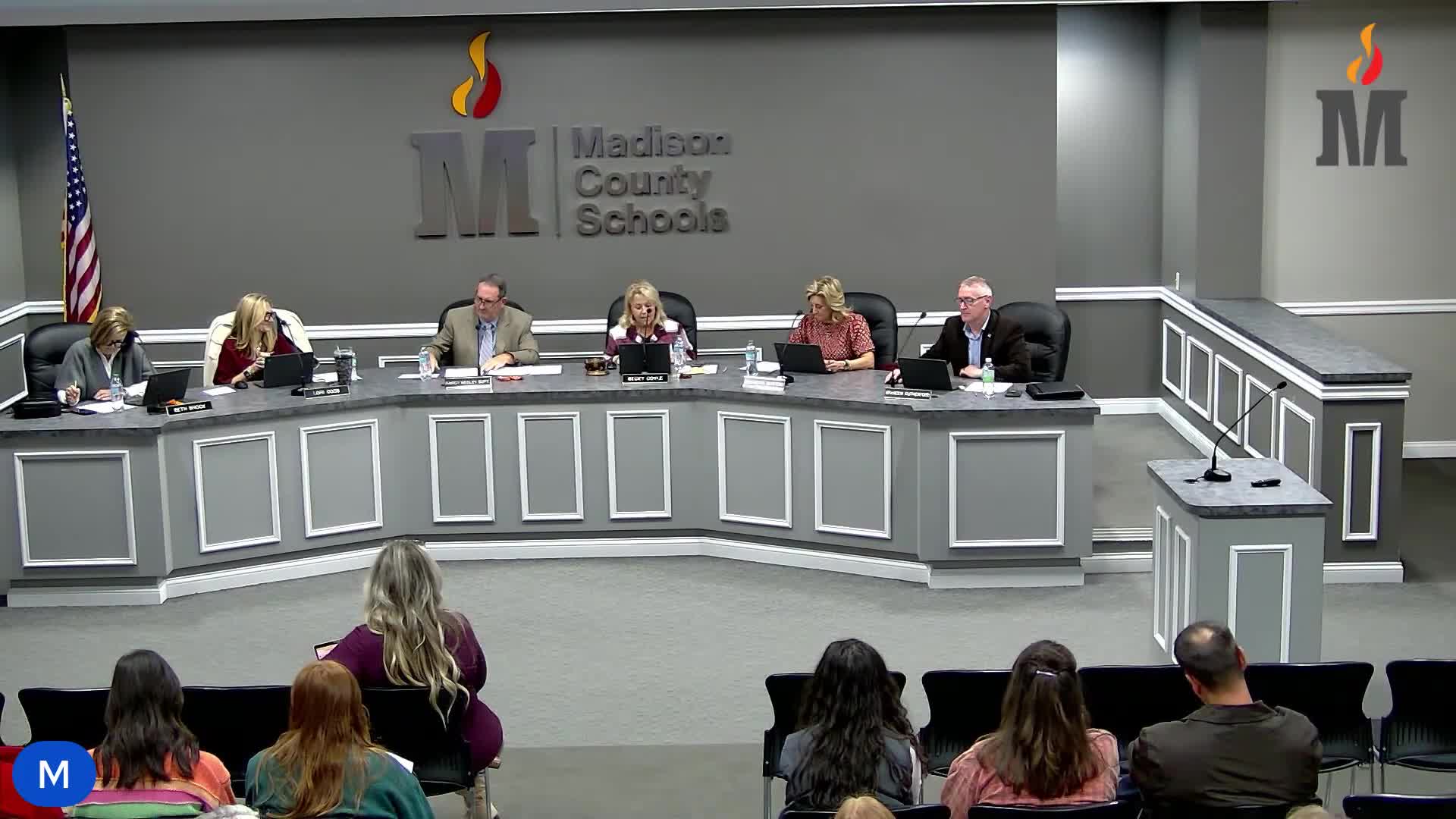 Shannon Johnson students showcase statewide tech projects at Madison County board meeting