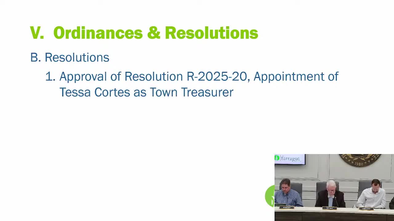 Farragut board approves CIP/ARPA budget amendment, code update, appointments and multiple contracts