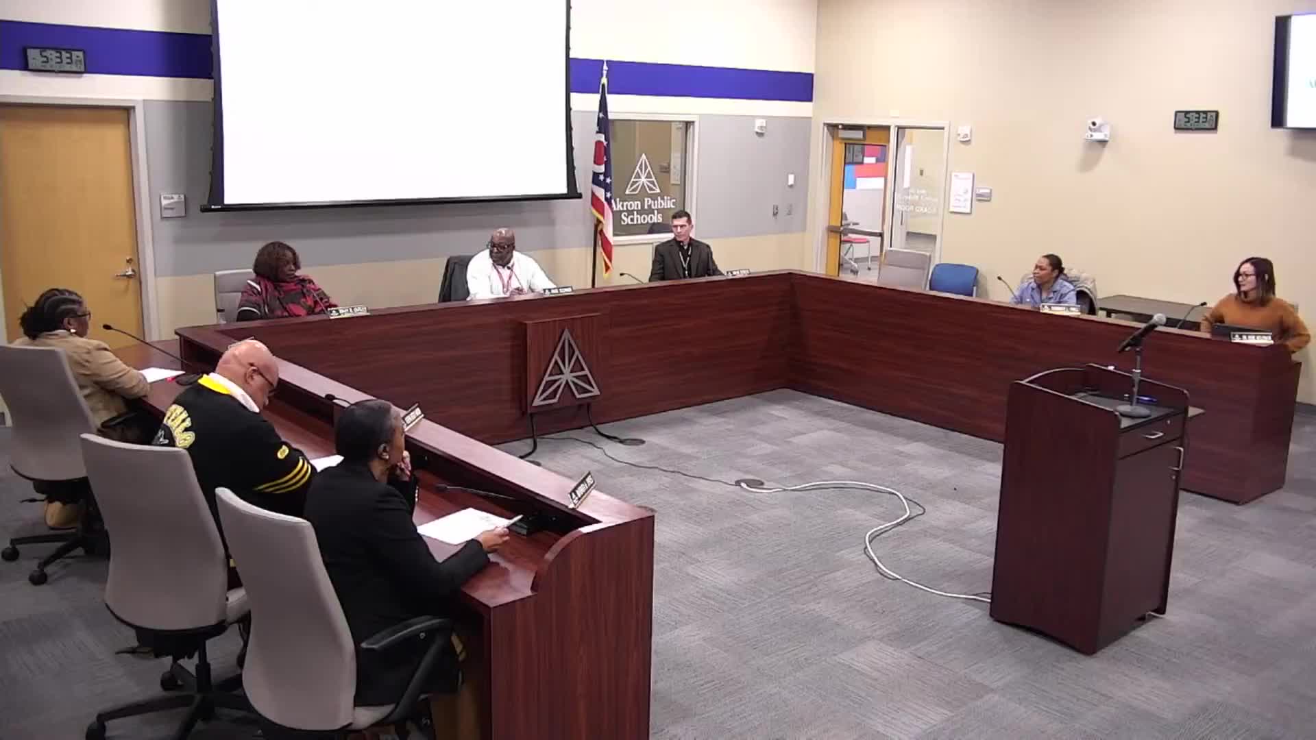 Akron City board fails to approve executive session on employee leave; meeting adjourned