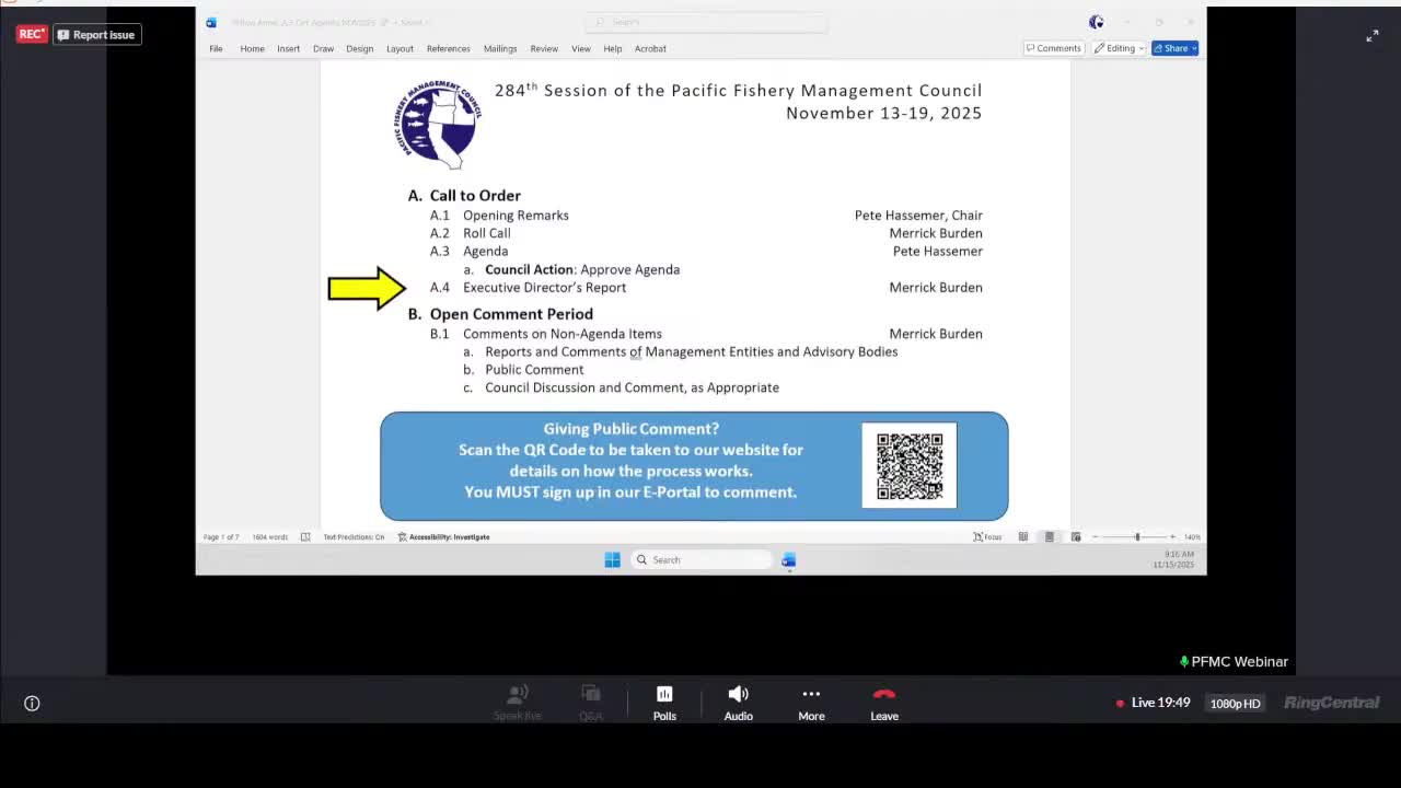 Pacific Fishery Management Council pauses final actions after NOAA furloughs delay Federal Register notice – Citizen Portal AI