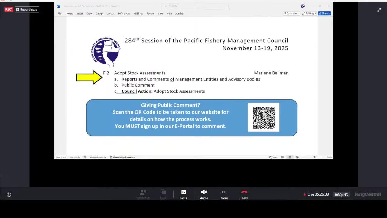 Widow rockfish assessment splits scientists and industry; council delays final action