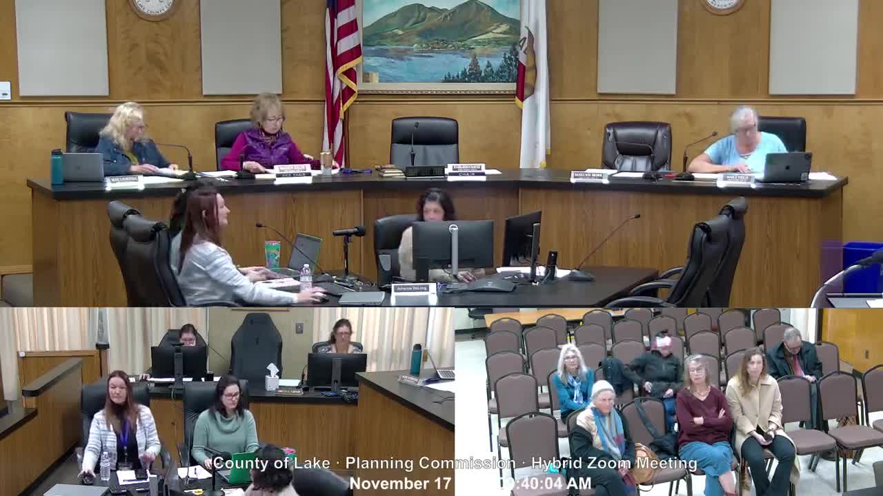 Lake County planning commission denies T‑Mobile/Derna Group permit, finds categorical CEQA exemption inapplicable