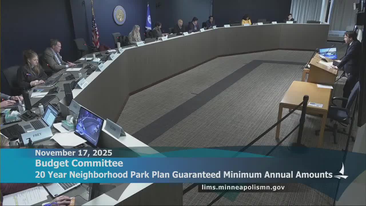 Budget committee backs 4% inflation escalator for neighborhood parks, sending measure to full council