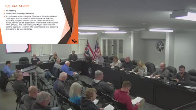 North Canton council authorizes bids for police renovations and declares city hall HVAC emergency