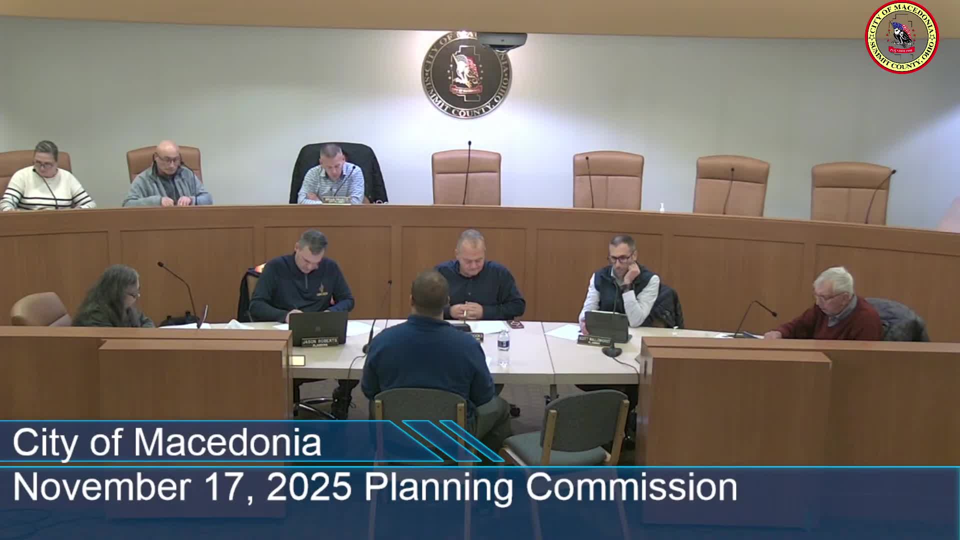 Macedonia panel continues sign application at 576 East Highland over height, materials and landscaping