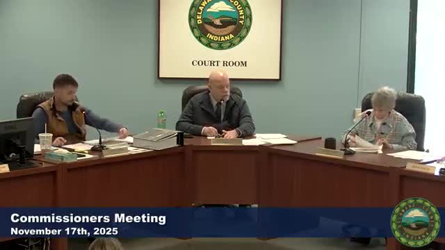 What the Delaware County commission voted on Nov. 17: contracts, ordinances and claims