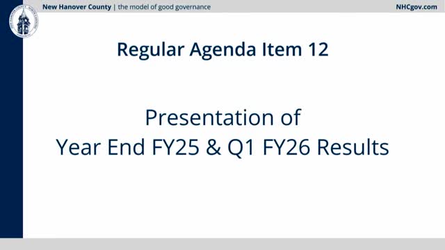 County finance director reports FY25 results: revenues exceeded budget, fund balance remains strong