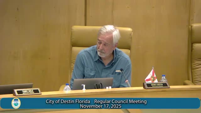 Destin council adopts FRS membership ordinance and orders budget amendment